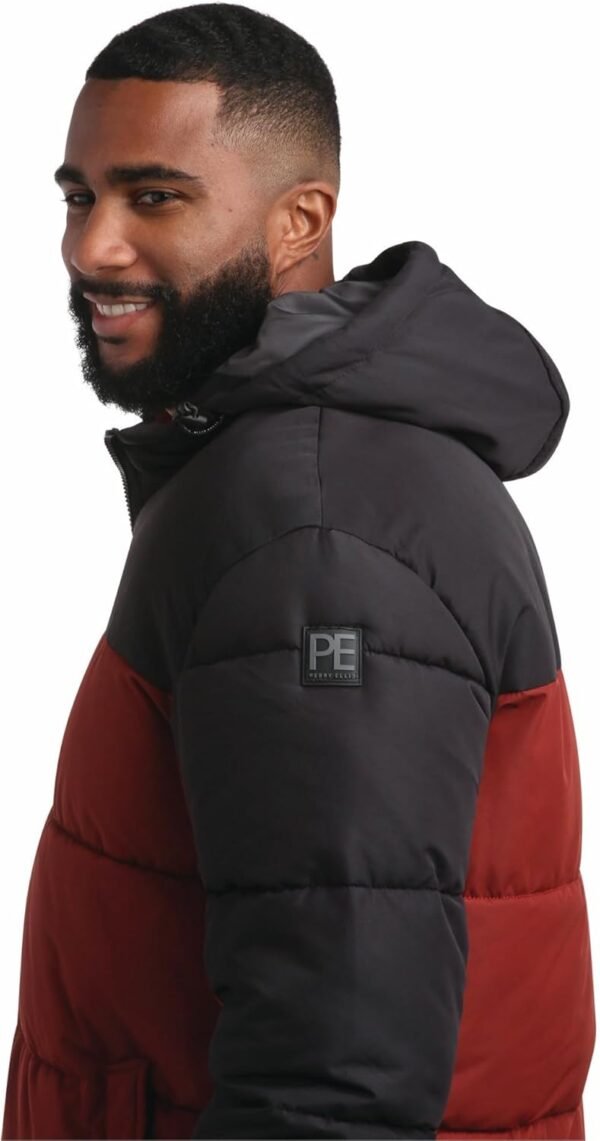 Perry Ellis Men's Hooded Puffer Jacket - Insulated Quilted W...