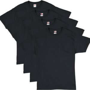 Hanes Men's Short Sleeve T-Shirt Pack, Essentials Crewneck C...