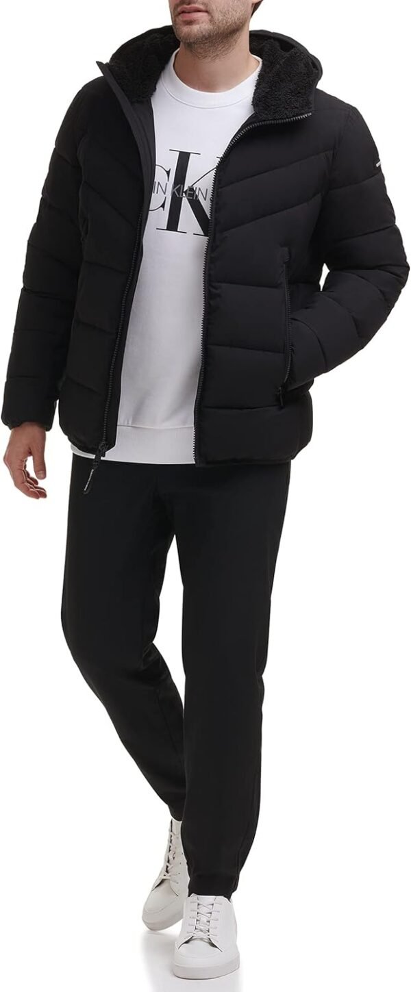 Calvin Klein Men's Snap Front Puffer Jacket