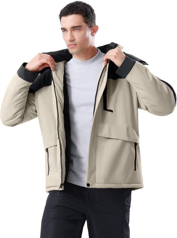 CAMEL CROWN Men's Winter Ski Jacket Mountain Snow Coats Wate...
