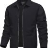 TACVASEN Mens Lightweight Windbreaker Full Zip Up Laydown Co...