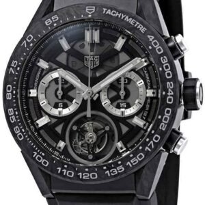 Tag Heuer Carrera 02T Tourbillon Chronograph Automatic Black...