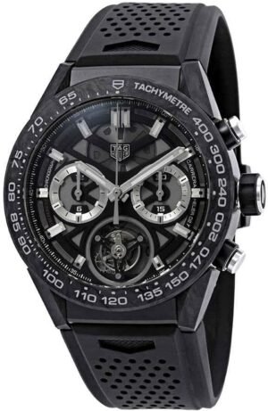 Tag Heuer Carrera 02T Tourbillon Chronograph Automatic Black...