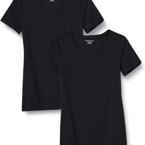 Amazon Essentials Women's Classic-Fit Short-Sleeve V-Neck T-...