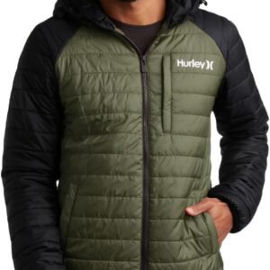 Hurley Men's Jacket - Balsam Lightweight Packable Puffer Coa...