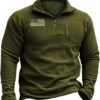 Beotyshow Mens Tactical Fleece Jacket Polar Soft Warm Quarte...
