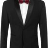 COOFANDY Men's Tuxedo Jacket One Button Dress Suit Blazer Ja...
