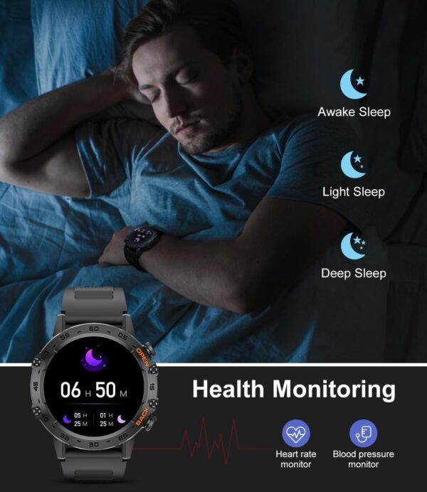 Military Smart Watch for Men(Answer/Dial Calls),100 Sports M...
