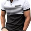Men's Casual Polo Shirts Short Sleeve Fashion Golf Shirt Cla...