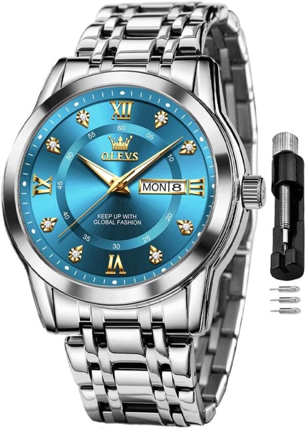 OLEVS Watch for Men Classic Business Dress Analog Quartz Sta...