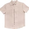 PORCLAY Men's Linen Shirt Short Sleeve Button Down Collar T ...