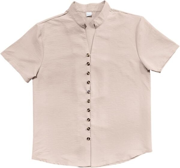 PORCLAY Men's Linen Shirt Short Sleeve Button Down Collar T ...