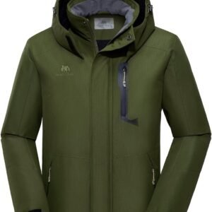 GOLDEN CAMEL Men's Winter Jacket Windproof Ski Snow Jacket W...