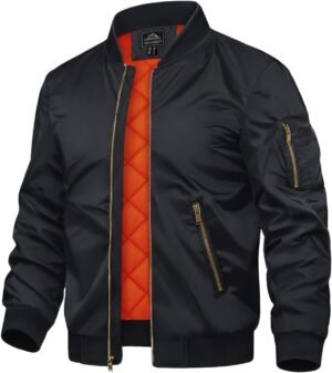 TACVASEN Men's Jackets-Bomber Jacket Fall Winter Warm Windbr...