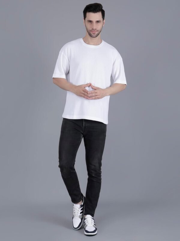 FTT Men's Casual Knit Short Sleeve Crewneck Oversized T-Shir...