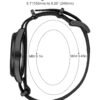 GOLDEN HOUR Men's Nylon Slip-Thru Strap Watch with Military ...