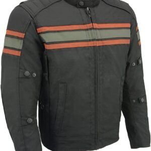 Milwaukee Leather MPM1751 Burnt Orange Leather and Textile A...