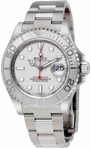 Rolex Yacht-Master Platinum Dial Steel and Platinum Mens Wat...