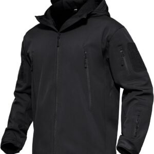 MAGCOMSEN Men's Tactical Jacket 7 Pockets Performance Fleece...
