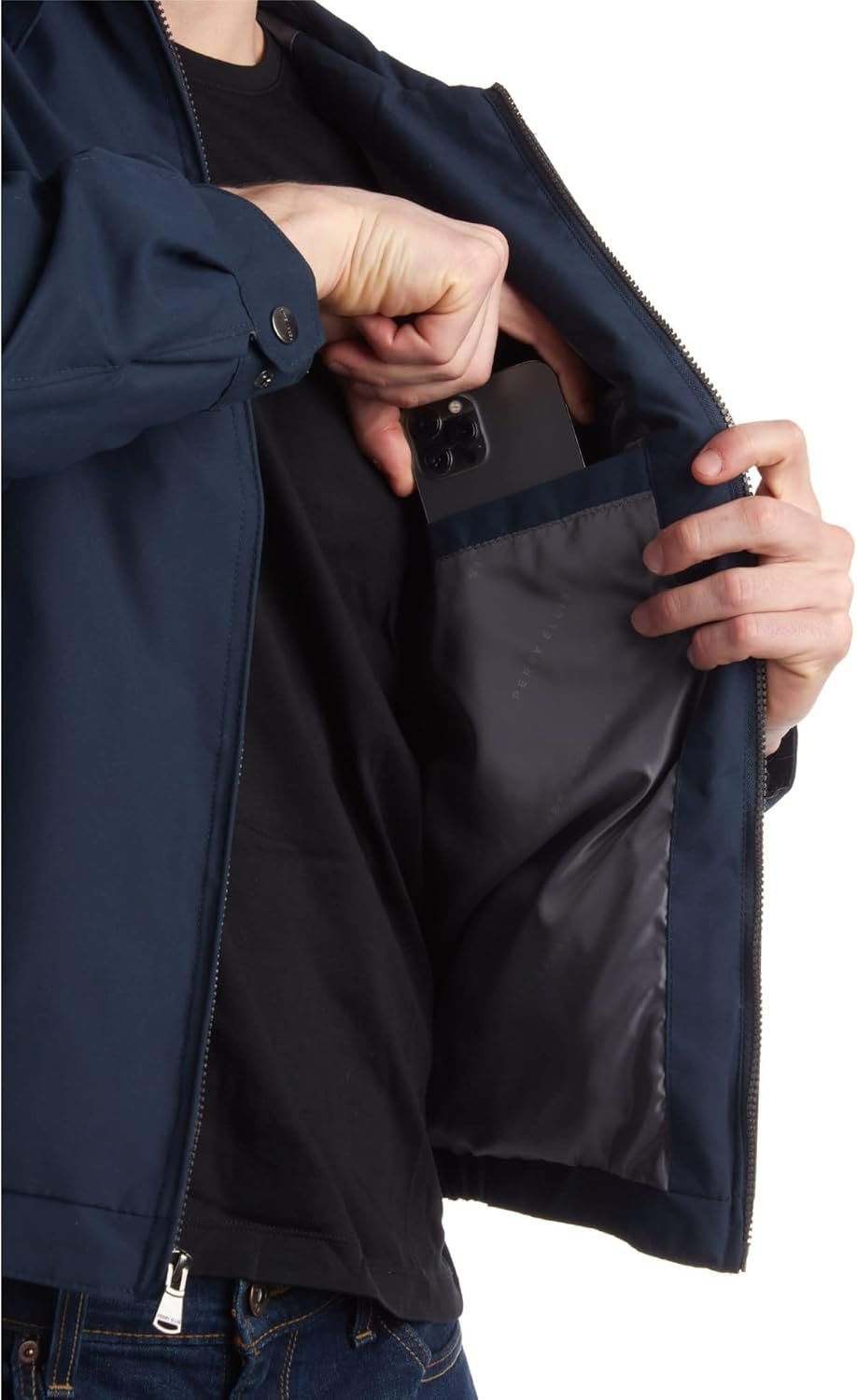 Perry Ellis Men's Golf Jacket - Lightweight Microfiber Water... - Image 4