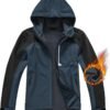 BGOWATU Men's Lightweight Fleece Lined Hooded Softshell Wint...