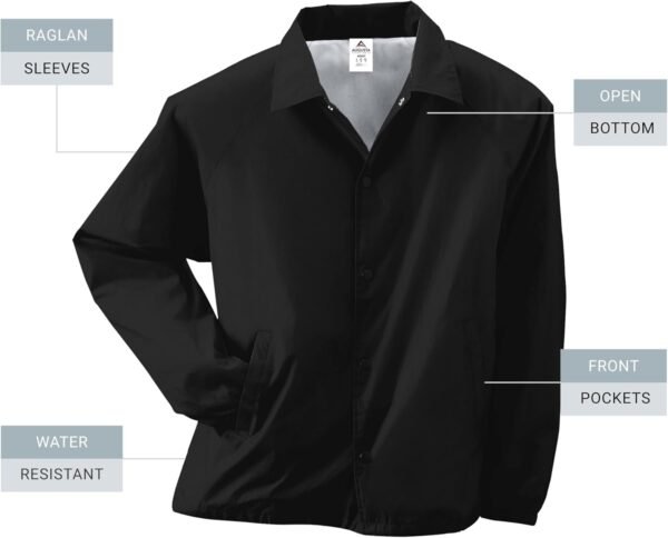 Augusta Sportswear Nylon Coach's Jacket/Lined - Rain-Ready, ...