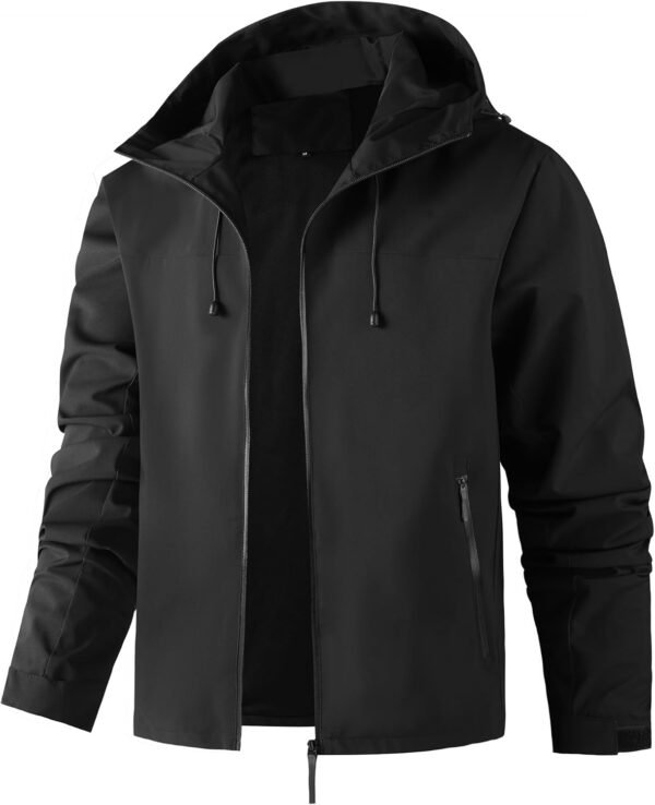 AFILOK Men's lightweight outdoor jacket with water resistant...