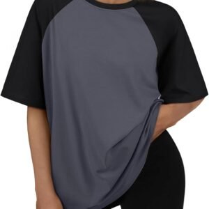 Trendy Queen Oversized Short Sleeve T Shirts for Women Worko...