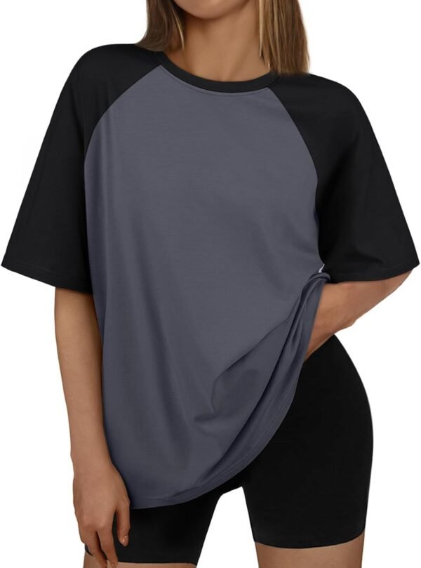 Trendy Queen Oversized Short Sleeve T Shirts for Women Worko...