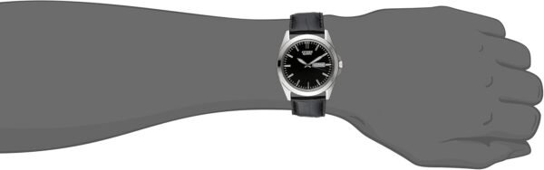 Citizen Quartz Mens Watch, Stainless Steel with Leather stra...