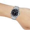 Casio MTP-VD01D-1BV Men's Enticer Stainless Steel Black Dial...
