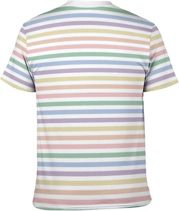ZOCAVIA Men's Striped Crewneck T-Shirt Summer Casual Short S...