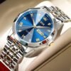 OLEVS Men Watches Business Dress Diamond Analog Quartz Date ...