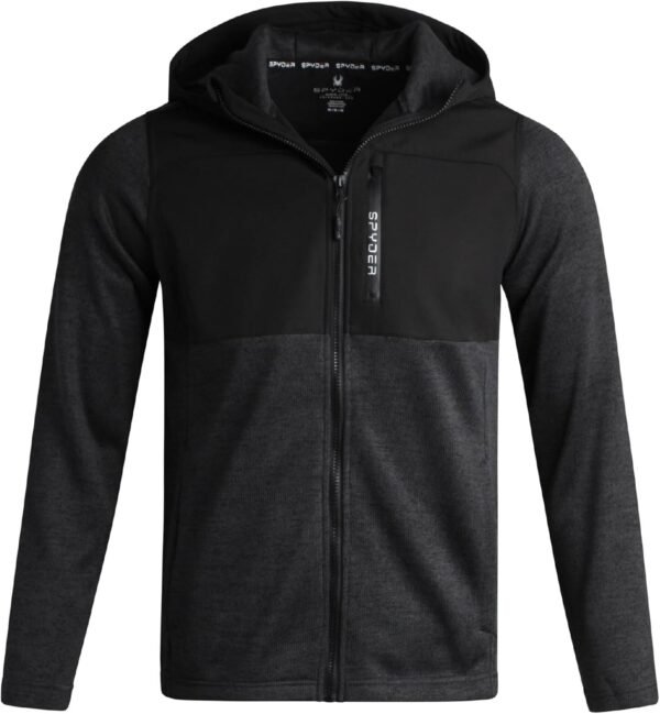 Spyder Men's Sweater Fleece Jacket - Performance Hooded Swea...