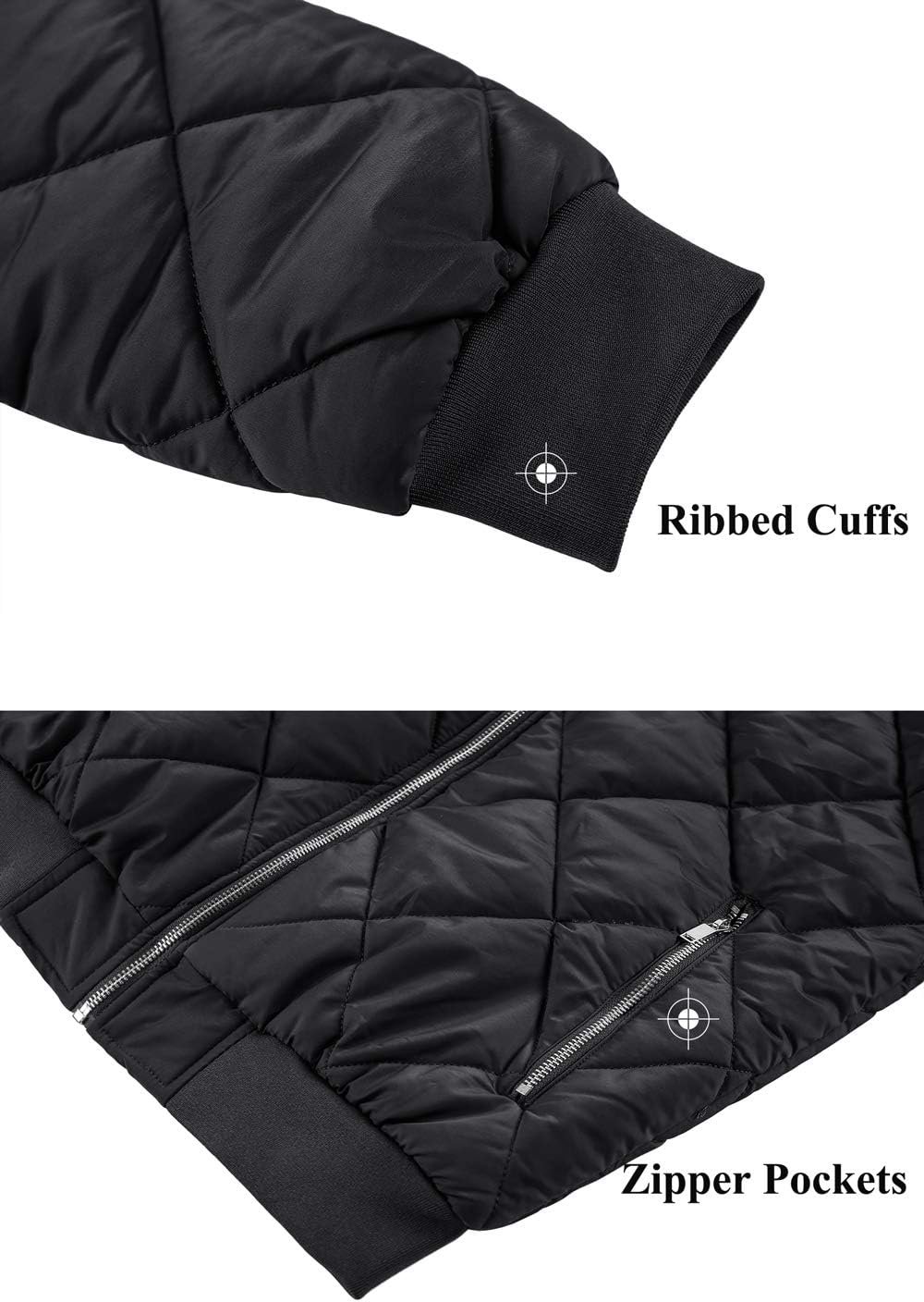 TACVASEN Men's Padded Jackets Winter Full Zipper Fleece Outw... - Image 6