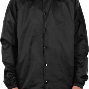 Shaka Wear Men’s Coach Jacket – Classic Windbreaker Nylon Wa...