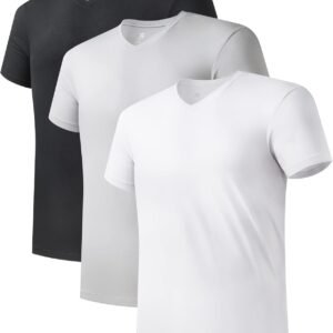 DAVID ARCHY Men's Undershirt Bamboo Rayon Moisture-Wicking V...