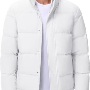 Cotrasen Men’s Down Jacket Zip Up Warm Puffer Jacket Winter ...