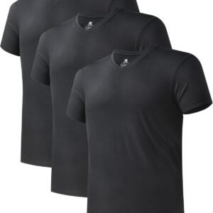 DAVID ARCHY Men's Undershirt Bamboo Rayon Moisture-Wicking V...