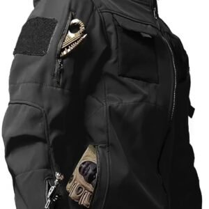Men's Tactical Soft Shell Jacket Lightweight Water-Resistant...