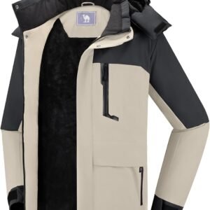 CAMEL CROWN Men's Winter Ski Jacket Mountain Snow Coats Wate...