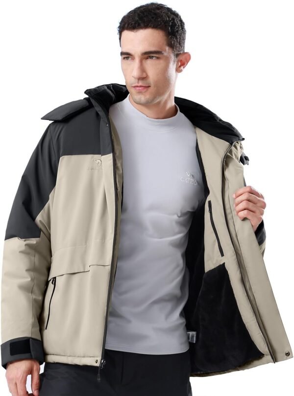 CAMEL CROWN Men's Winter Ski Jacket Mountain Snow Coats Wate...