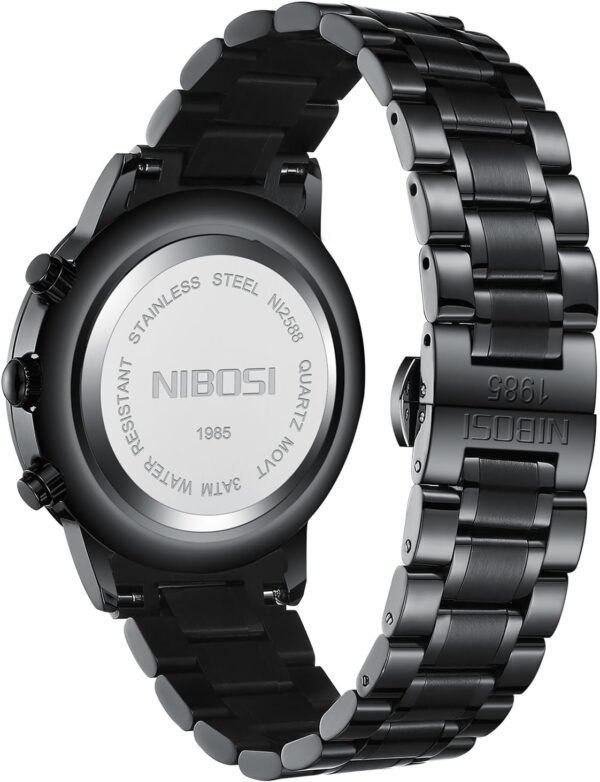 NIBOSI Men's Watches Analog Minimalist Black Dial Watches fo...