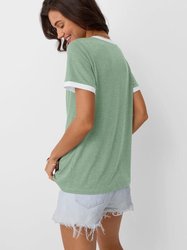 AUTOMET Womens Short Sleeve T-Shirts Summer Tops Casual Soft...