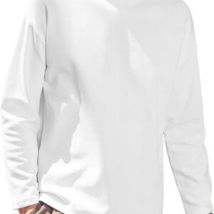 Men's Striped Long Sleeved T-Shirt, Casual Round Neck Long S...