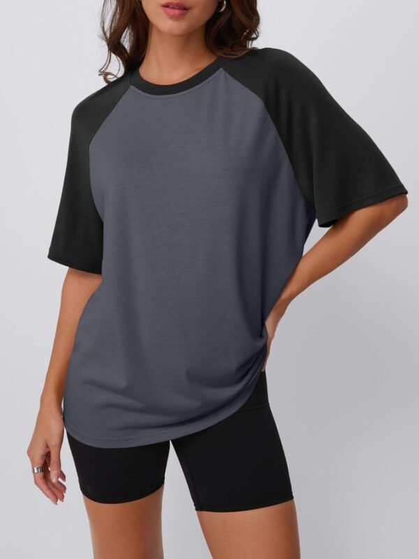 Trendy Queen Oversized Short Sleeve T Shirts for Women Worko...