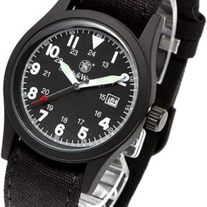 Smith & Wesson Men's Military Watch, 3 Interchangeable Canva...