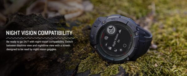 Garmin Instinct 2X Solar - Tactical Edition Black, Rugged Ou...