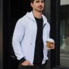 Mens Zip Up Hoodie Full-Zip Sweatshirt Lightweight Loose Fit...