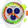 Swatch Casual Watch Transparent Quartz NEON Jelly